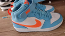 NIKE 耐克小童鞋 Court Borough 男童中幫運動(dòng)鞋魔術(shù)貼兒童休閑板鞋 曬單實(shí)拍圖