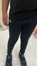 安德瑪（Under Armour）男童童春夏季透氣緊身運動高彈力訓練褲243111160 黑色 160cm  曬單實拍圖