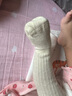 童泰嬰兒襪子初生嬰兒加厚長(cháng)筒襪男女寶寶抗菌百搭毛圈襪3雙裝 綠色 3雙 6-12月 曬單實(shí)拍圖