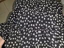 斤慕黑色碎花半身裙女夏季2025新款小個(gè)子高腰a字短裙蓬蓬蛋糕裙半裙 黑色 M【85-110斤】 曬單實(shí)拍圖
