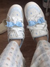 回力藍色配校服鞋子可愛kitty女童面包鞋學(xué)生2025新款初中生休閑板鞋 藍色（帶配飾） 36 公主請下單現(xiàn)貨秒發(fā)贈運費險 曬單實拍圖