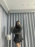 妙奕嘉冬季半身裙百褶裙女短裙jk裙子灰色高腰a字裙新款半裙女士小個子 灰色辣妹百褶裙 M 【建議85-105斤】 曬單實拍圖