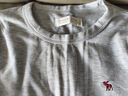 Abercrombie & Fitch經(jīng)典小麋鹿圖案女裝24春夏美式復古性感修身長(cháng)袖T恤139-4833 淺灰色 S (165/92A) 曬單實(shí)拍圖