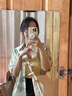 VEOX復(fù)古扎染碎花短袖襯衫女士夏季衣服2025新款小眾襯衣寬松外套上衣 513#淺綠花朵 XL (建議119-135斤) 曬單實(shí)拍圖