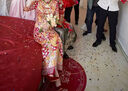卓詩尼紅色高跟鞋春夏女絲絨婚鞋中式秀禾細(xì)跟氣質(zhì)不累腳婚鞋 紅色 37 曬單實(shí)拍圖