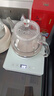 君萊克（youlike）自動上水電熱水壺茶壺泡茶專用功夫茶底部涌泉抽水保溫玻璃燒水壺電熱燒水壺 白色上水壺【抽桶裝水】 1L 曬單實拍圖