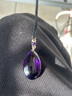 趙氏恒璽品牌吊墜女紫水晶水滴時(shí)尚氣質(zhì)飾品日七夕禮物 紫水晶吊墜 曬單實(shí)拍圖