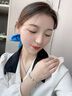中國黃金（CHINA GOLD）黃金手鏈女款足金幸運四葉草編織手繩情人節生日禮物送女友老婆 幸運四葉草手繩【綠繩】約0.3g 曬單實(shí)拍圖