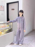 迪士尼女童套裝春秋款2025新款洋氣兒童時髦大童秋裝休閑運動兩件套秋季 紫色套裝 150 曬單實拍圖