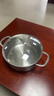 Momscook 不銹鋼火鍋鍋復(fù)底304平底雙耳具電磁爐通用 22×9cm火鍋【熱銷款】 22cm 曬單實(shí)拍圖