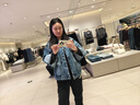 UR2025春季新款女裝時(shí)髦立體花朵釘珠裝飾牛仔外套UYU850018 藍(lán)色 (偏寬松) M 曬單實(shí)拍圖