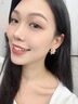 QMXD楊冪同款紫色山茶花耳釘女2025年新款爆款獨(dú)特耳環(huán)輕奢高級(jí)感耳飾 紫色山茶花耳釘 曬單實(shí)拍圖