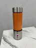 格立高（Geligao）榨汁機隨行充電家用攪拌杯電動(dòng)果汁杯便攜式水果汁機小型迷你果蔬奶昔料理機玻璃榨汁杯 銀灰色 曬單實(shí)拍圖