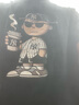 賓色230g雙紗美式純棉重磅短袖t恤男夏季ins潮牌寬松半袖個性圓領(lǐng)體恤 黑色 M 【適合110-120斤】 曬單實拍圖