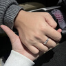 BOEAY樛木純銀情侶對戒指情侶一對戒指女輕奢高級感2026新款結婚鐘久久 樛木情侶對戒 曬單實拍圖