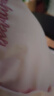 貓人睡衣女士100%純棉帶胸墊簡(jiǎn)約翻領(lǐng)長(cháng)袖開(kāi)衫可外穿家居服櫻花粉M 曬單實(shí)拍圖