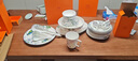 瑪戈隆特【結婚禮物】 鸚鵡骨瓷餐具套裝 輕奢中國風(fēng)家用碗碟餐盤(pán) 6人份餐具 32頭 鸚鵡 曬單實(shí)拍圖