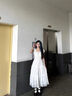 紫蒙連衣裙夏季法式2025新款學(xué)生小個(gè)子長(zhǎng)裙女生衣服潮流氣質(zhì)夏天裙子 白色 均碼 (可備注碼數(shù)) 曬單實(shí)拍圖