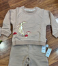 Milkbarn春季兒童衛(wèi)衣 1-6歲男寶寶打底衫女童長袖上衣中小童童裝 棕紅色-衛(wèi)衣 100 cm 曬單實拍圖