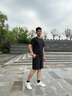 安踏（ANTA）冰膚科技跑步晨跑居家兩件套裝男士夏季冰絲速干透氣冰膚運動服 【速干透爽】基礎(chǔ)黑-1 XL/180 (150-165斤) 曬單實拍圖