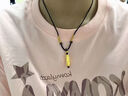 仙格麗九眼天珠黃金吊墜項鏈男士金包銀999編繩女掛墜桶珠轉運珠送男友 九眼天珠吊墜黑繩 曬單實(shí)拍圖