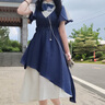 莫代爾收腰連衣裙女2025夏裝新款胖妹妹洋氣遮肚裙子高腰顯瘦長裙 圖片色 M 【建議99-109斤】 曬單實拍圖