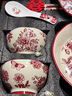 舍里假日玫瑰結婚餐具新婚禮物送新娘紅色碗碟套裝家用喬遷新居碗盤(pán)碟 【臻品禮盒款】幸福美滿(mǎn)10件套 精美禮盒+賀卡小禮品 曬單實(shí)拍圖