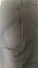 無(wú)印良品（MUJI）女式 里起毛 抽褶寬版褲  休閑褲 褲子 長(zhǎng)褲 女款春秋 BE1PTC3A 深棕色 M(160/66A) 曬單實(shí)拍圖