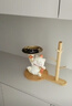 赟婭招財貓鞋柜玄關(guān)鑰匙收納擺件托盤客廳入戶門家居裝飾喬遷新居禮品 招財福貓+收納木架+平安喜樂擺臺 曬單實拍圖