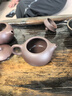 庫(kù)存處理一九六八年顧景舟老一廠(chǎng)純手工宜興正品紫砂壺茶具套裝 老紫泥西施 200ml 曬單實(shí)拍圖