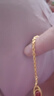 福喜豐999足金麻繩黃金項鏈男士 麻花鏈實心真金項鏈女款按克鎖骨鏈素鏈 12.88克 - 約49厘米 曬單實拍圖