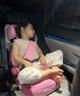 貝維爾汽車用兒童安全座椅增高墊3歲以上-12歲便攜式簡易大童安全座椅 公主粉豪華版【寶樂途系列】 曬單實拍圖