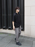 GXG男裝 【涼感】四面彈小腳西褲通勤男長褲休閑褲 2025夏季新品 棕灰 L 曬單實拍圖