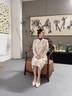 NINE WEST品牌方圓扣平底單鞋女2025新款淺口法式女鞋粉色36 曬單實(shí)拍圖