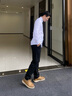 公牛世家男鞋2025新款春夏季一腳蹬豆豆鞋男士軟底英倫休閑皮鞋開(kāi)車(chē)爸爸鞋 黃色【四季款單鞋】GN12510Z018 41 （皮鞋碼） 曬單實(shí)拍圖