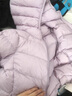 笛莎（DEESHA）童裝女童輕薄羽絨服2025秋冬新款女寶寶短款三防輕盈保暖外套 霧紫 160 曬單實(shí)拍圖