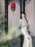 卡悠萊（KAYOULAI）中式婚禮新娘服裝鳳冠霞帔整套婚紗藍(lán)金色高級(jí)感秀禾服婚服 金藍(lán)色 XL 均碼 曬單實(shí)拍圖