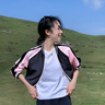 范·愛民高端品牌真絲短外套女春秋新款杭州緞面桑蠶絲棒球防曬開衫上衣女 粉色 XL 推薦120-130斤 曬單實拍圖