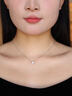 MITHAOL1克拉莫桑鉆一滴淚項鏈女 輕奢高級感單鉆鎖骨鏈2025新款送女友 白金色項鏈【專(zhuān)柜禮盒裝】 【送禮更顯愛(ài)意】 曬單實(shí)拍圖