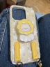 踏朵可愛卡通貓咪帶掛繩適用iphone16手機殼蘋果15保護套14帶支架13蘋果16promax新款15pro雙層防摔max 滿屏太陽花小貓【單殼+支架+掛繩】 iPhone 15Promax 曬單實拍圖
