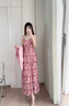 顏域西裝外套碎花吊帶連衣裙兩件套裝女士2025新款夏季搭配一整套 粉色 XL 曬單實(shí)拍圖