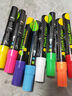 反轉LED熒光板寫(xiě)字熒光筆彩色記號筆電子發(fā)光小黑板筆廣告牌可擦POP粗玻璃筆套裝學(xué)生用大容量熒光筆 1盒/共6支【6色6mm】 曬單實(shí)拍圖