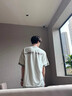 BJHG不計(jì)后果 美式棒球t恤短袖男款夏季潮牌復(fù)古衣服新款寬松情侶半袖 白灰色 2XL 曬單實(shí)拍圖