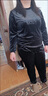 金絲絨套裝女運動(dòng)衛衣服春秋款時(shí)尚洋氣大號休閑中年母親氣質(zhì)兩件套金絲絨套裝女秋冬加絨加厚韓版時(shí)尚休閑運 黑色春秋款 XL 建議115--125斤 曬單實(shí)拍圖