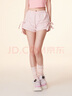 拉拉波波夏新款設計感多巴胺粉休閑短褲女甜美高腰顯瘦熱褲LBDA-WXZD19 粉色 M 曬單實(shí)拍圖