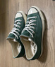 匡威（Converse）官方1970S男女情侶款復(fù)古運(yùn)動低幫帆布鞋綠色A06524C A06524C 38 曬單實(shí)拍圖