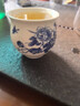 杰藝茶具陶瓷單個(gè)茶 耐熱個(gè)人杯雙層泡茶杯大號主人杯品茗杯青花瓷山水功夫茶杯 雙層青花單杯-青花牡丹 普通安全包裝 曬單實(shí)拍圖