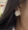耳釘S925純銀耳針養(yǎng)耳洞2025新款大珍珠耳環(huán)女法式時尚圈長款耳墜 H1260 曬單實拍圖