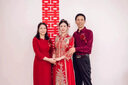 紫魅俏2025年春夏季裝新款婚禮媽媽裝顯瘦婚慶宴會(huì)婆婆裝禮服中老年女裝 酒紅色【短袖】 2XL (建議120-130斤) 曬單實(shí)拍圖