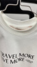 歌莉婭男女同款純棉t恤夏時(shí)尚休閑百搭短袖寬松上衣半袖1C3J0B01B 05W米白 S 曬單實(shí)拍圖